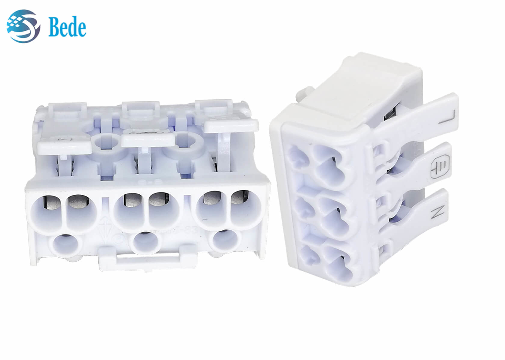 3 Pole Push Wire Connector Quick Terminal Block Suitable For Joining