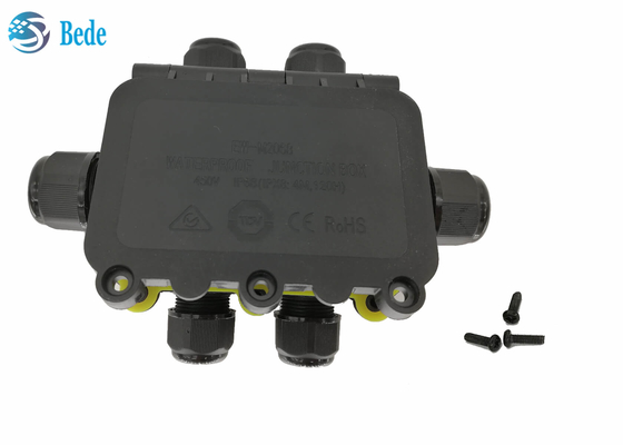 IP68 Waterproof Junction Box Weatherproof Outdoor Cable wiring Box 6 Channel  450V