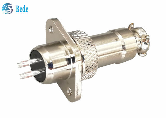 3A 200V GX12 M12 Aviation Connector Plug With Rhombus Flange Male And Female Sets