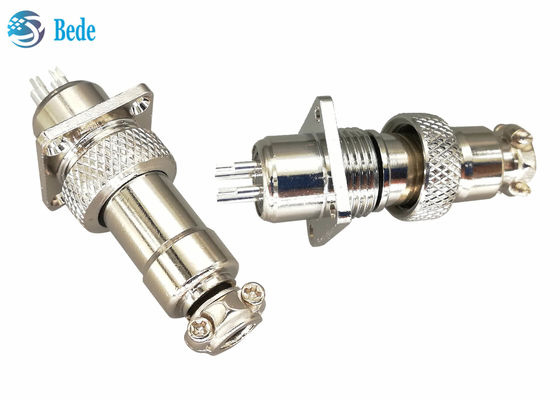 16 Millimeter M16 Circular Connectors With Square Flange 2~10 Pin 200V